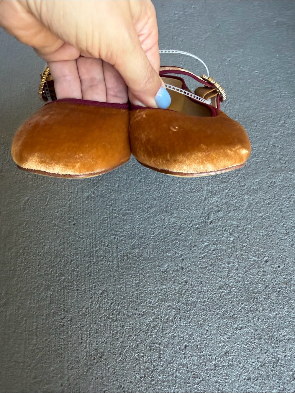Sam Edelman Michaela Glow Mary Jane Ballet Flats Sz 9 Jewel Buckle NWOB - Picture 7 of 11